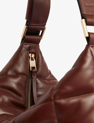 AllSaints Edbury quilted leather shoulder bag - ShopStyle